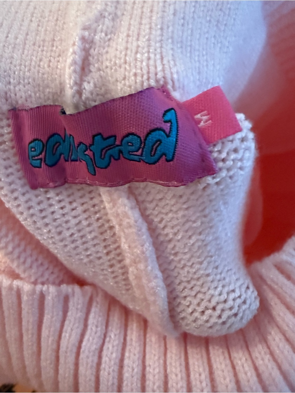 Edikted Pale Pink Cropped Ribbed Fold Over Set - Picture 4 of 6